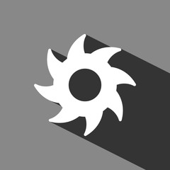 circular saw icon stock vector illustration flat design