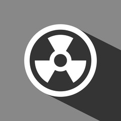 radioactive icon stock vector illustration flat design