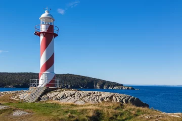 Papier Peint photo Phare Heart's Delight Lighthouse in Newfoundland, Canada.