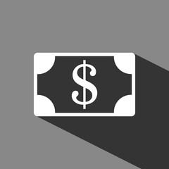 dollar money icon stock vector illustration flat design