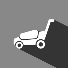 lawnmower icon stock vector illustration flat design
