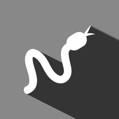 snake icon stock vector illustration flat design