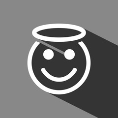 angel smile icon stock vector illustration flat design