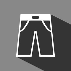 pants icon stock vector illustration flat design