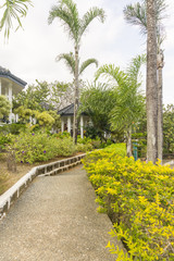 Obraz premium A swimming complex in a rural settine in the Philippines