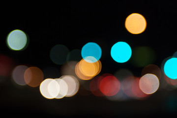 Street lights Bokeh balls