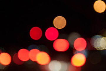 Street lights Bokeh balls