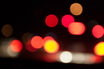 Street lights Bokeh balls