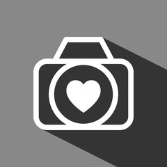 wedding photo icon stock vector illustration flat design