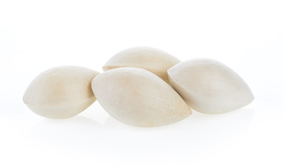 Ginkgo seeds on white background