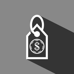 tag icon stock vector illustration flat design