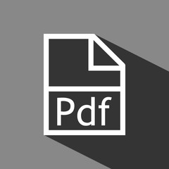 pdf icon stock vector illustration flat design