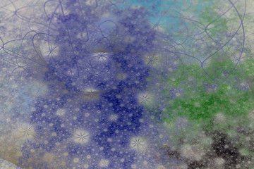 Fractal art background for creative design. Abstract fractal. Decoration for wallpaper desktop, poster, cover booklet, card. Psychedelic. Print for clothes, t-shirt. Magic graphics..