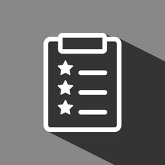 Obraz premium checklist icon stock vector illustration flat design