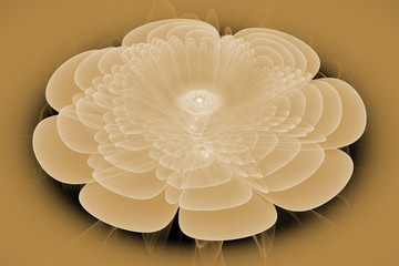 Fractal art background for creative design. Abstract fractal. Decoration for wallpaper desktop, poster, cover booklet, card. Psychedelic. Print for clothes, t-shirt. Magic graphics..