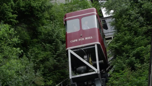 Cape Fox Hill Tram going up