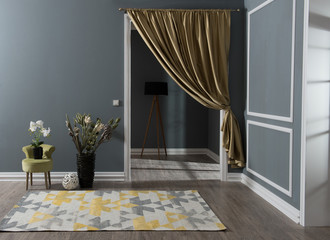 modern living room style and modern background style