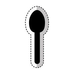 spoon cutlery tool isolated icon vector illustration design