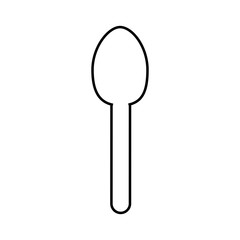 spoon cutlery tool isolated icon vector illustration design