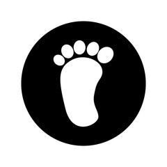 foot print baby isolated icon vector illustration design