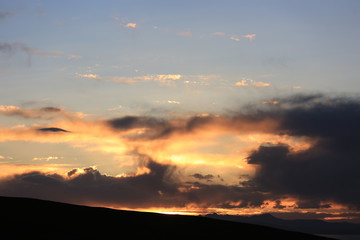 Sunset in Tibet