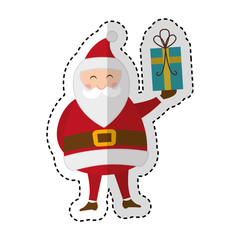 cute santa claus character vector illustration design