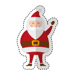 cute santa claus character vector illustration design
