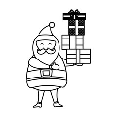 cute santa claus character vector illustration design