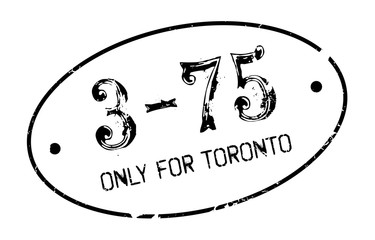 Only For Toronto rubber stamp. Grunge design with dust scratches. Effects can be easily removed for a clean, crisp look. Color is easily changed.
