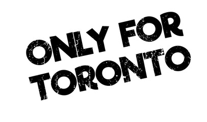 Only For Toronto rubber stamp. Grunge design with dust scratches. Effects can be easily removed for a clean, crisp look. Color is easily changed.