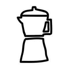 kettle silhouette isolated icon vector illustration design