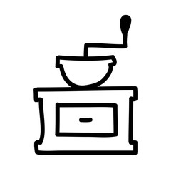 coffee grinder isolated icon vector illustration design