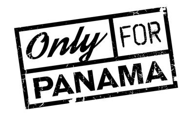 Only For Panama rubber stamp. Grunge design with dust scratches. Effects can be easily removed for a clean, crisp look. Color is easily changed.