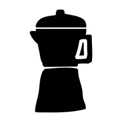 kettle silhouette isolated icon vector illustration design