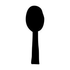 spoon cutlery tool isolated icon vector illustration design
