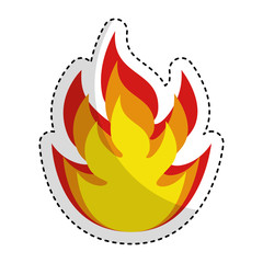 fire flame isolated icon vector illustration design