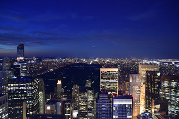 Fototapeta na wymiar New York City (Taken from Helicopter) 
