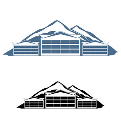 Mountain resort logo