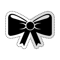 bow with ribbon isolated icon vector illustration design