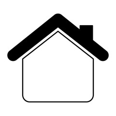 house silhouette isolated icon vector illustration design