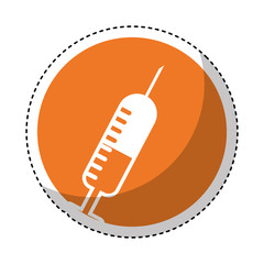 injection medical isolated icon vector illustration design