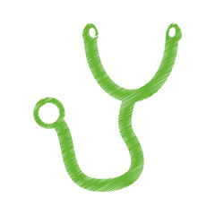 stethoscope medical isolated icon vector illustration design