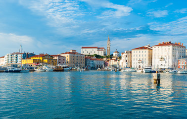 Fototapeta na wymiar Portoroz Harbour-Slovenia