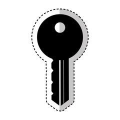 key door isolated icon vector illustration design