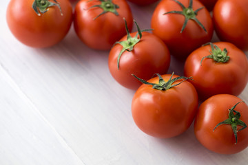 red tomatoes background. Group of tomatoes