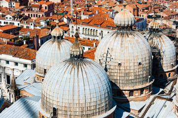 Church domes from Above - Venice © Hans