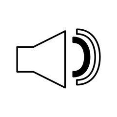 megaphone sound isolated icon vector illustration design