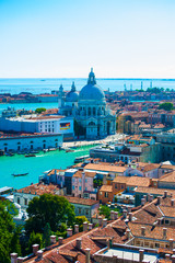 Fototapeta na wymiar Overhead view of Venice - San Gregorio Maggiore