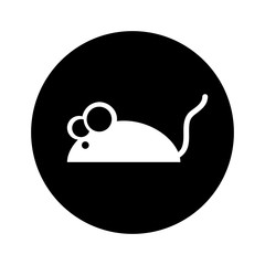 cute mouse isolated icon vector illustration design