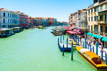 View along Grand Canal Venice - Italy